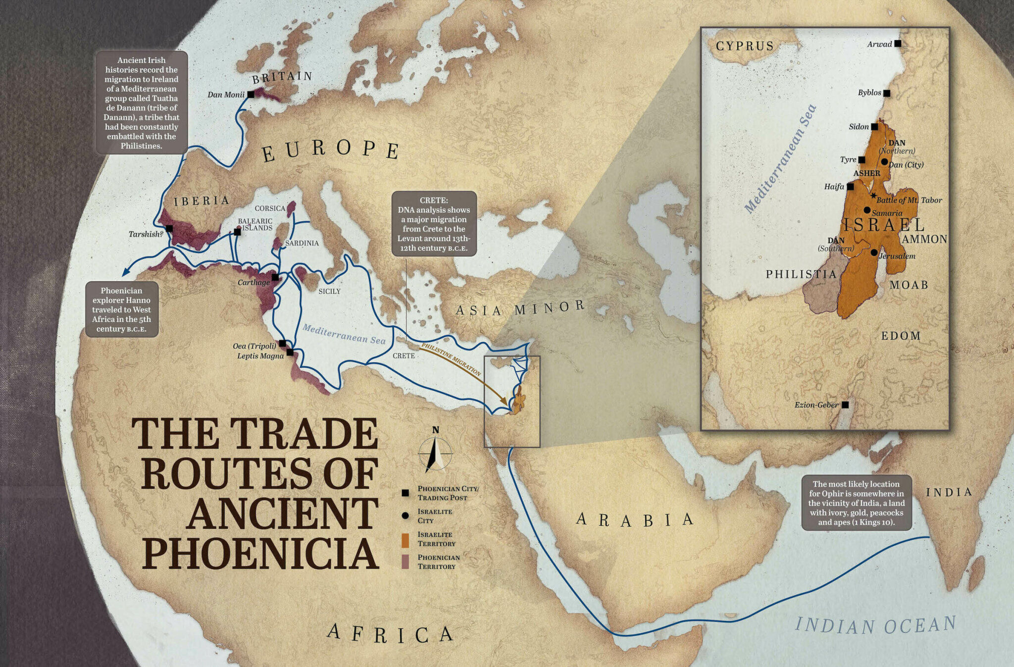 Ancient Trade   WJ202111 INFOGRAPHIC  The Trade Routes Of Ancient Phoenicia  